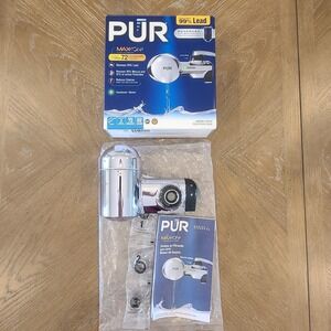 PUR Plus Faucet Mount Water Filter Chrome NO FILTERS New